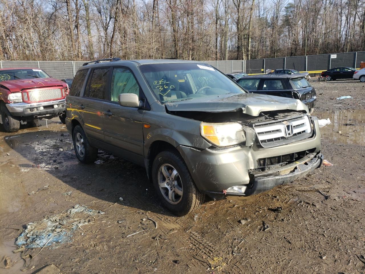 HONDA PILOT EX 2007 with VIN 5FNYF18467B009425 - Photo from auction