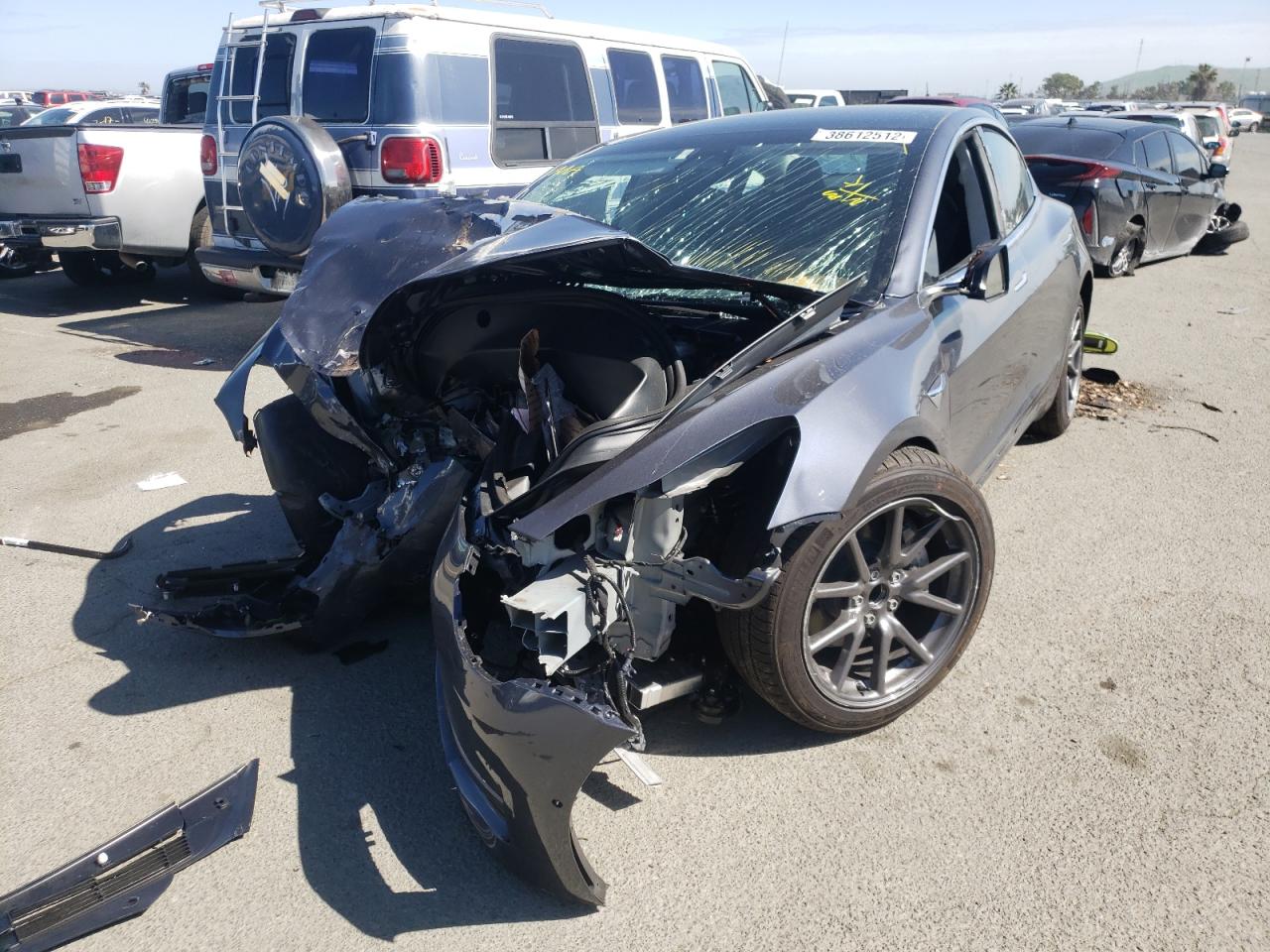 Photo 2 from auction – 2020 TESLA MODEL 3 with VIN 5YJ3E1EA2LF807356