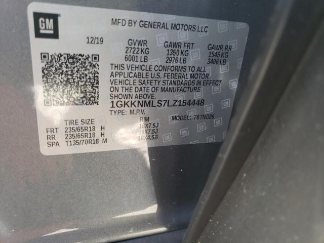 Photo 10 from auction – 2020 GMC ACADIA SLT with VIN 1GKKNMLS7LZ154448