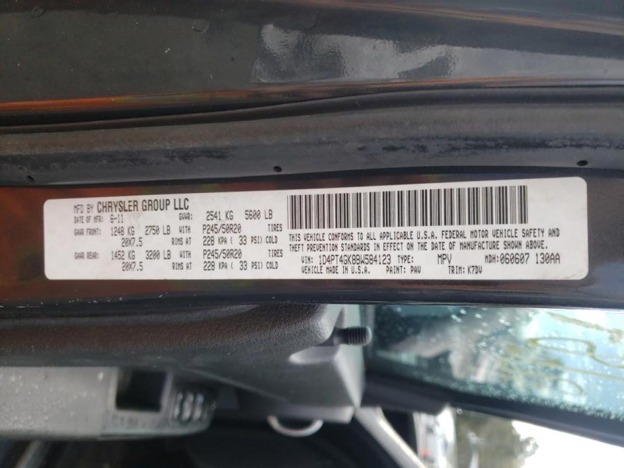Photo 10 from auction – 2011 DODGE NITRO with VIN 1D4PT4GK8BW584123
