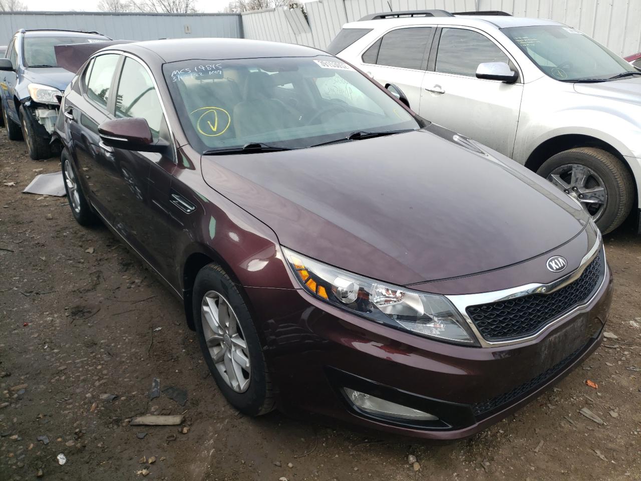 KIA OPTIMA LX 2013 with VIN 5XXGM4A76DG244651 - Photo from auction