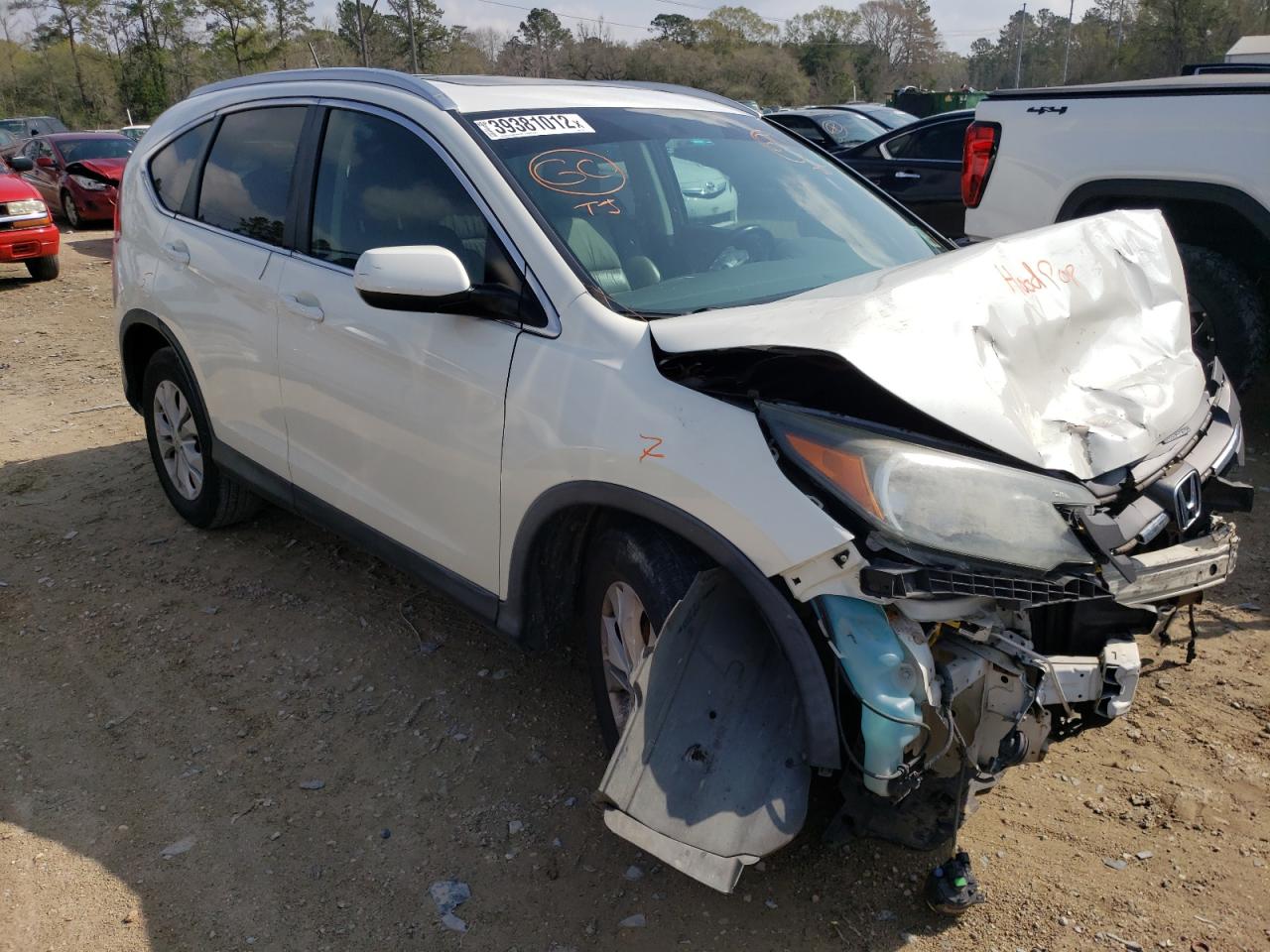 Photo 1 from auction – 2012 HONDA CR-V EXL with VIN 5J6RM3H71CL015019