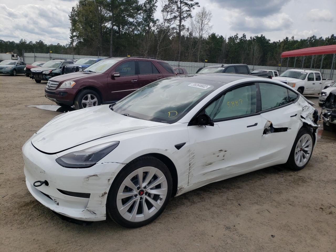 Photo 2 from auction – 2021 TESLA MODEL 3 with VIN 5YJ3E1EA0MF019239