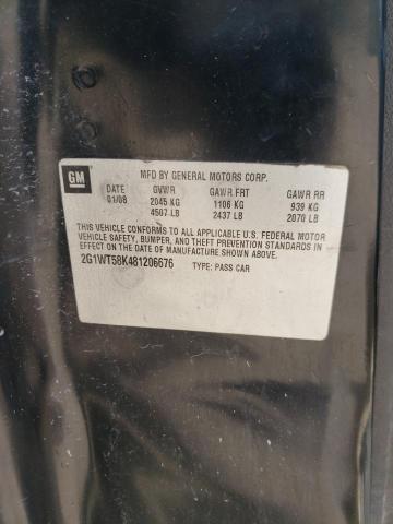 Photo 10 from auction – 2008 CHEVROLET IMPALA LT with VIN 2G1WT58K481206676