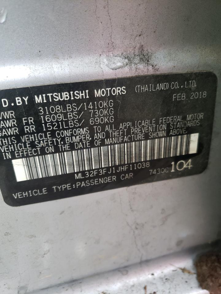 Photo 10 from auction – 2018 MITSUBISHI MIRAGE G4 with VIN ML32F3FJ1JHF11038