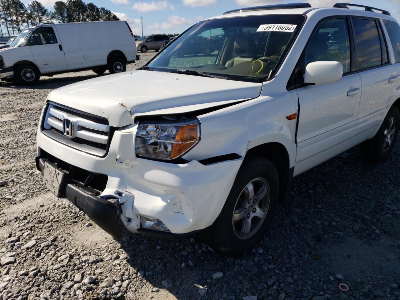 Photo 9 from auction – 2008 HONDA PILOT EXL with VIN 5FNYF28518B010014