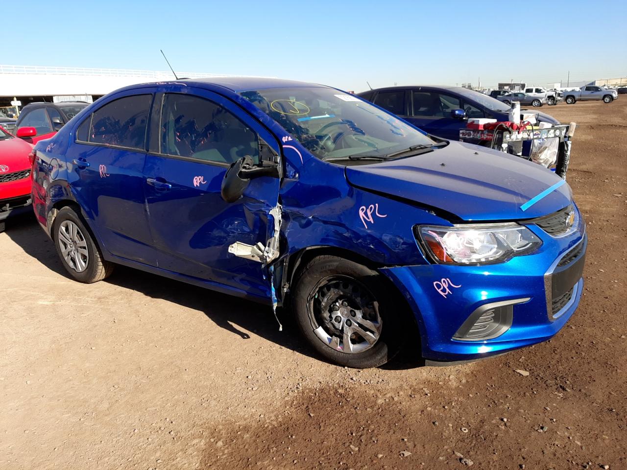 CHEVROLET SONIC LS 2017 with VIN 1G1JB5SH4H4127992 - Photo from auction