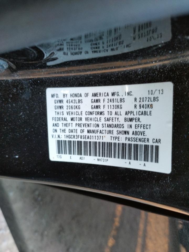 Photo 10 from auction – 2014 HONDA ACCORD EXL with VIN 1HGCR3F85EA011371