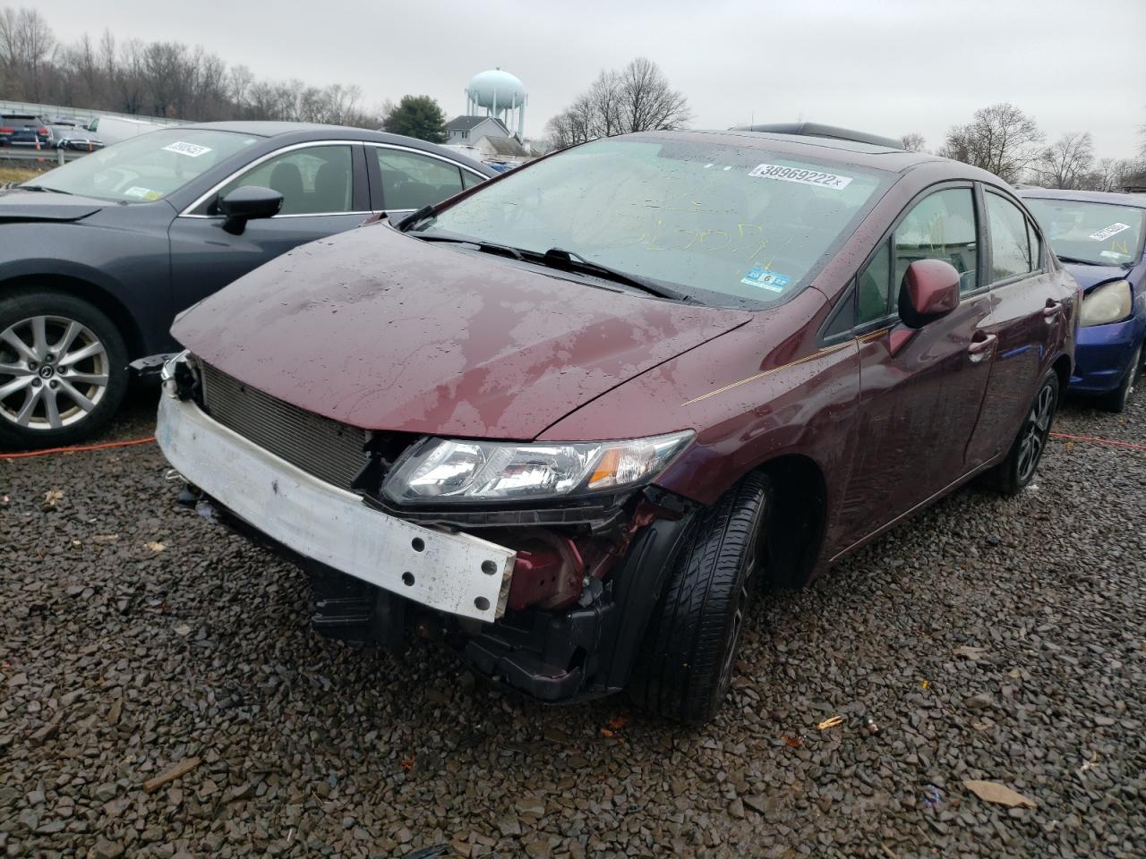 Photo 2 from auction – 2013 HONDA CIVIC EX with VIN 19XFB2F83DE252237