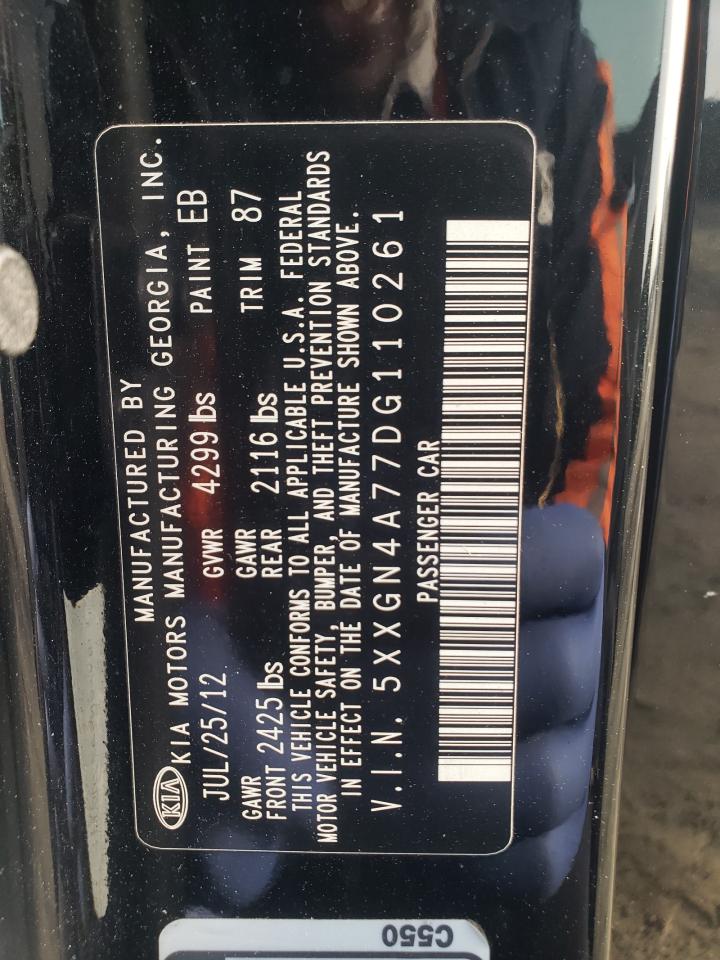 Photo 10 from auction – 2013 KIA OPTIMA EX with VIN 5XXGN4A77DG110261