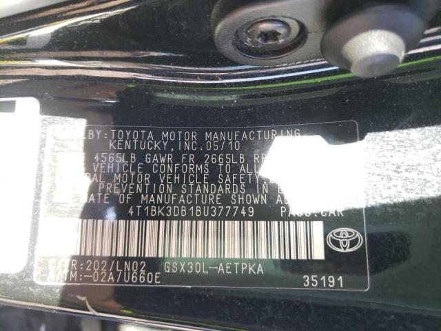 Photo 10 from auction – 2011 TOYOTA AVALON BAS with VIN 4T1BK3DB1BU377749