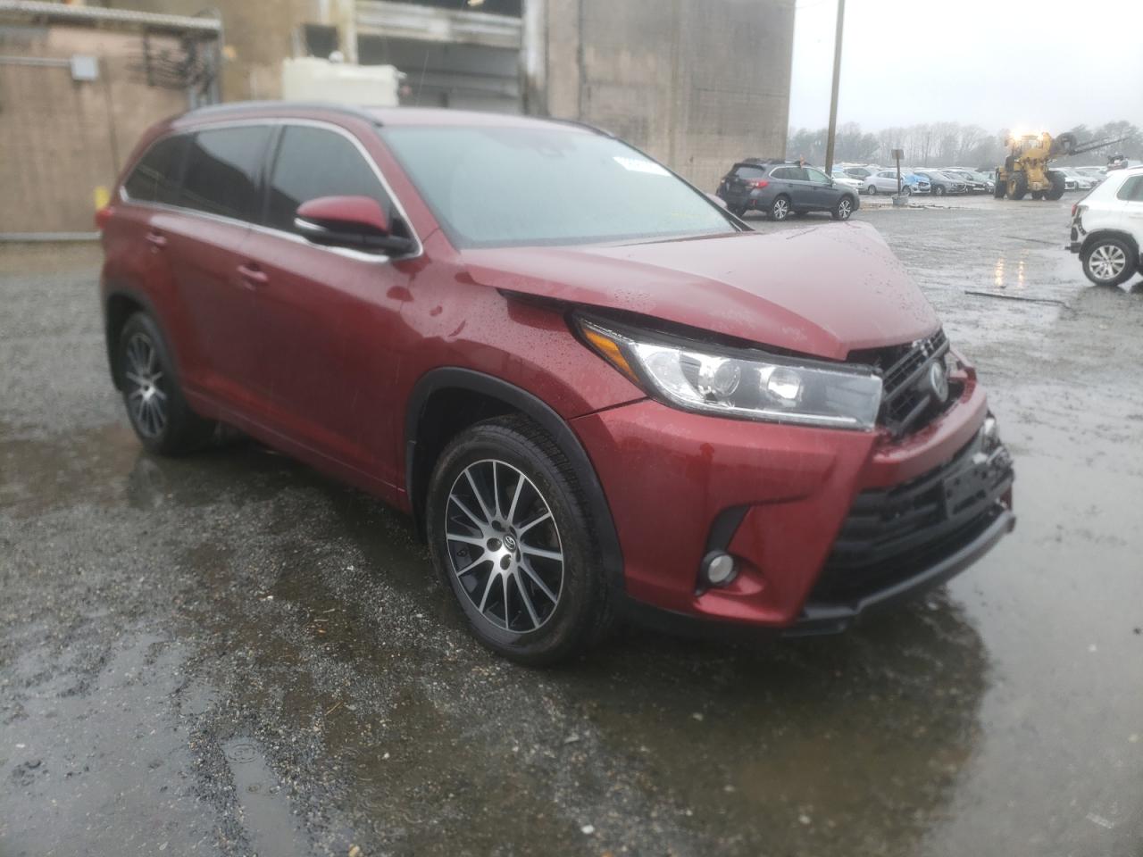 TOYOTA HIGHLANDER 2017 with VIN 5TDJZRFH0HS363287 - Photo from auction