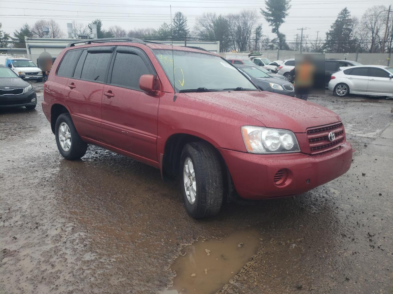 TOYOTA HIGHLANDER 2003 with VIN JTEGD21A130048919 - Photo from auction