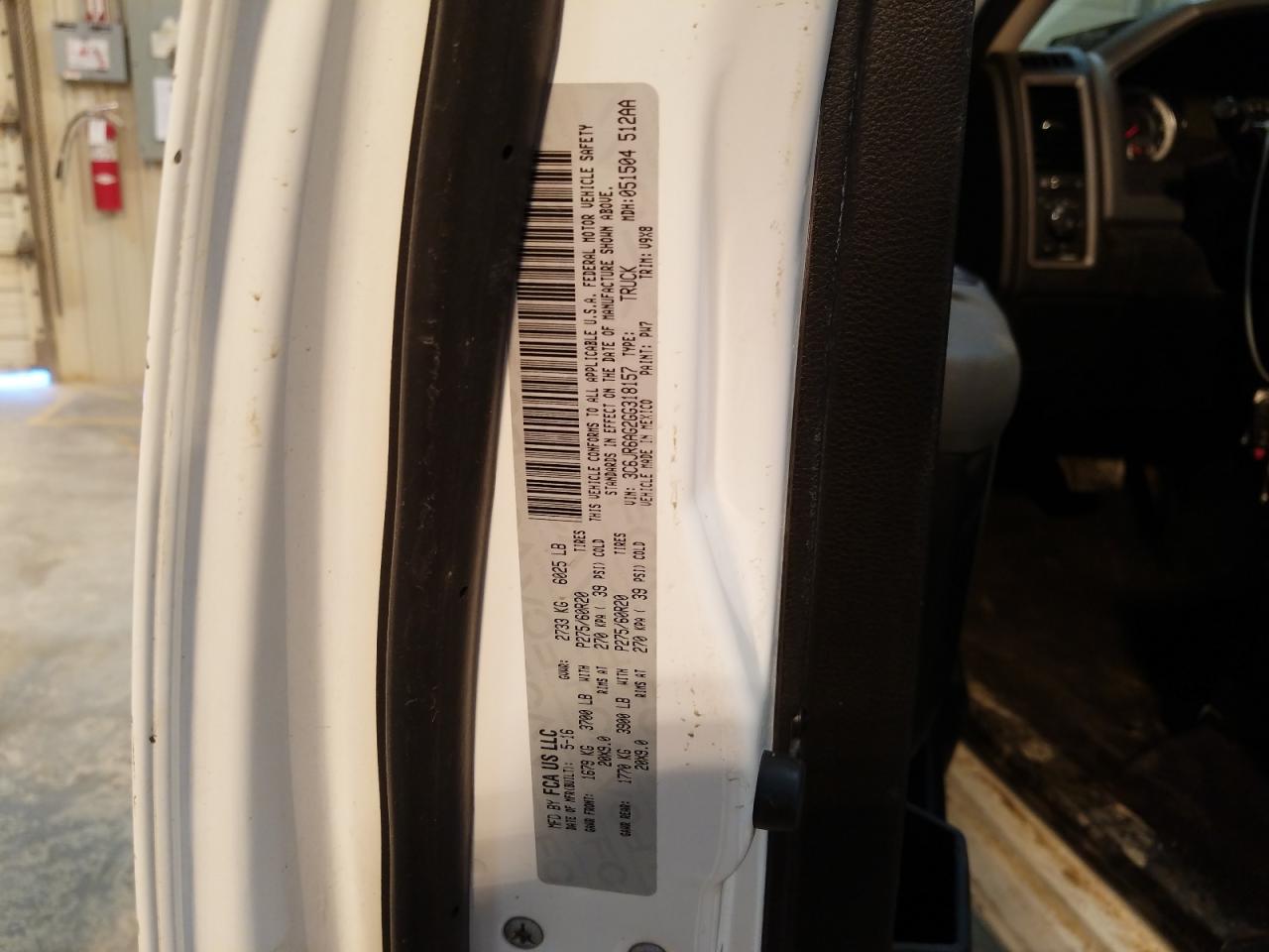 Photo 10 from auction – 2016 RAM 1500 ST with VIN 3C6JR6AG2GG318157
