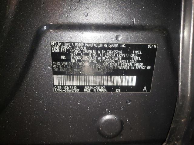 Photo 10 from auction – 2014 TOYOTA RAV4 LIMIT with VIN 2T3DFREV3EW187410