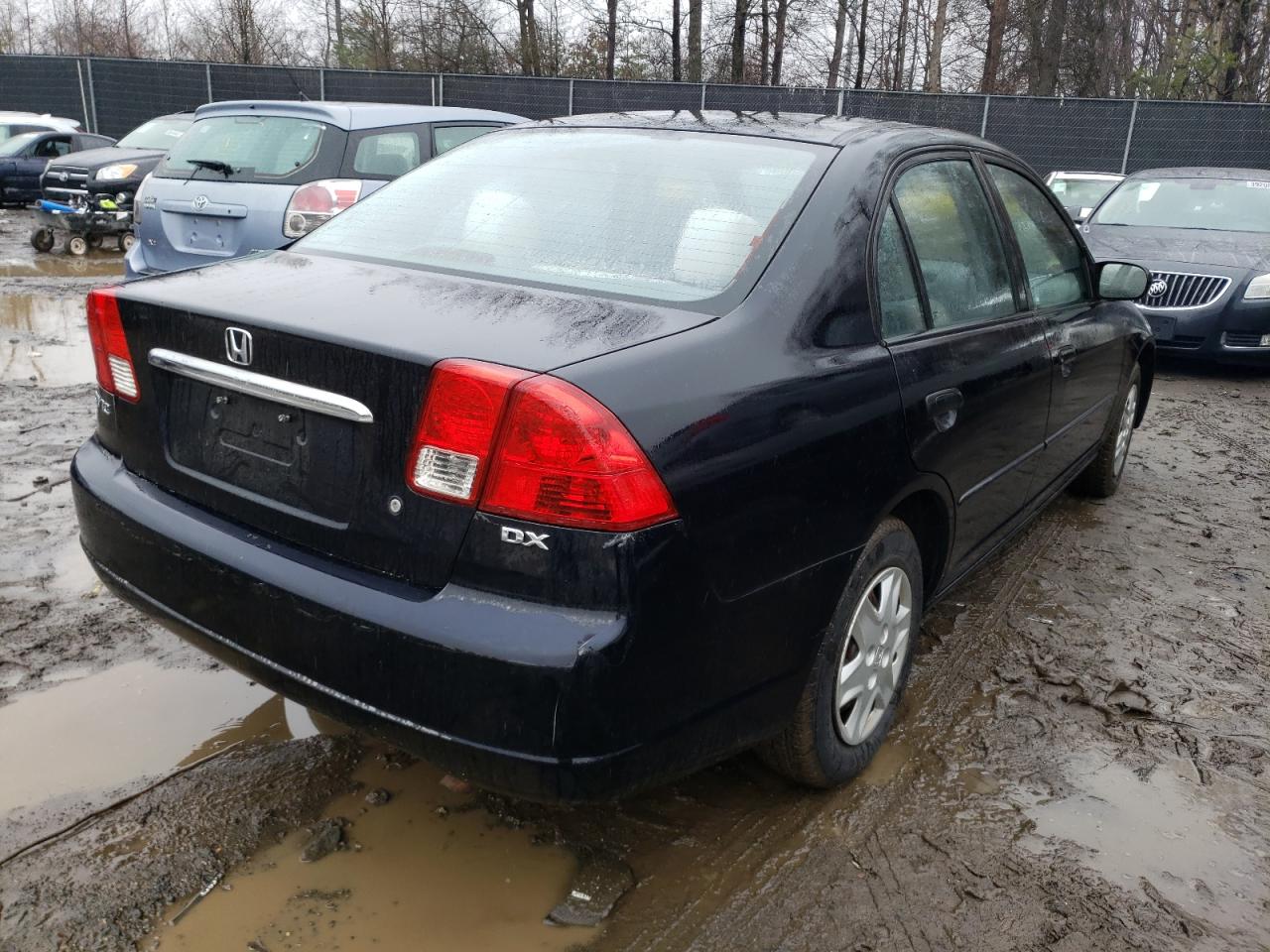 Photo 4 from auction – 2003 HONDA CIVIC DX with VIN 2HGES16103H602274