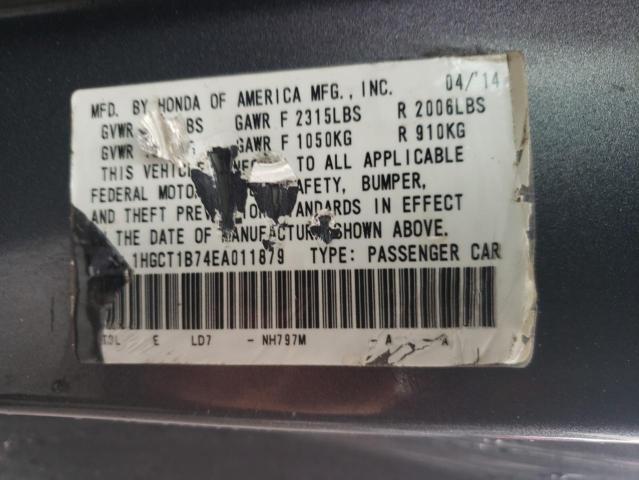Photo 10 from auction – 2014 HONDA ACCORD EX with VIN 1HGCT1B74EA011879