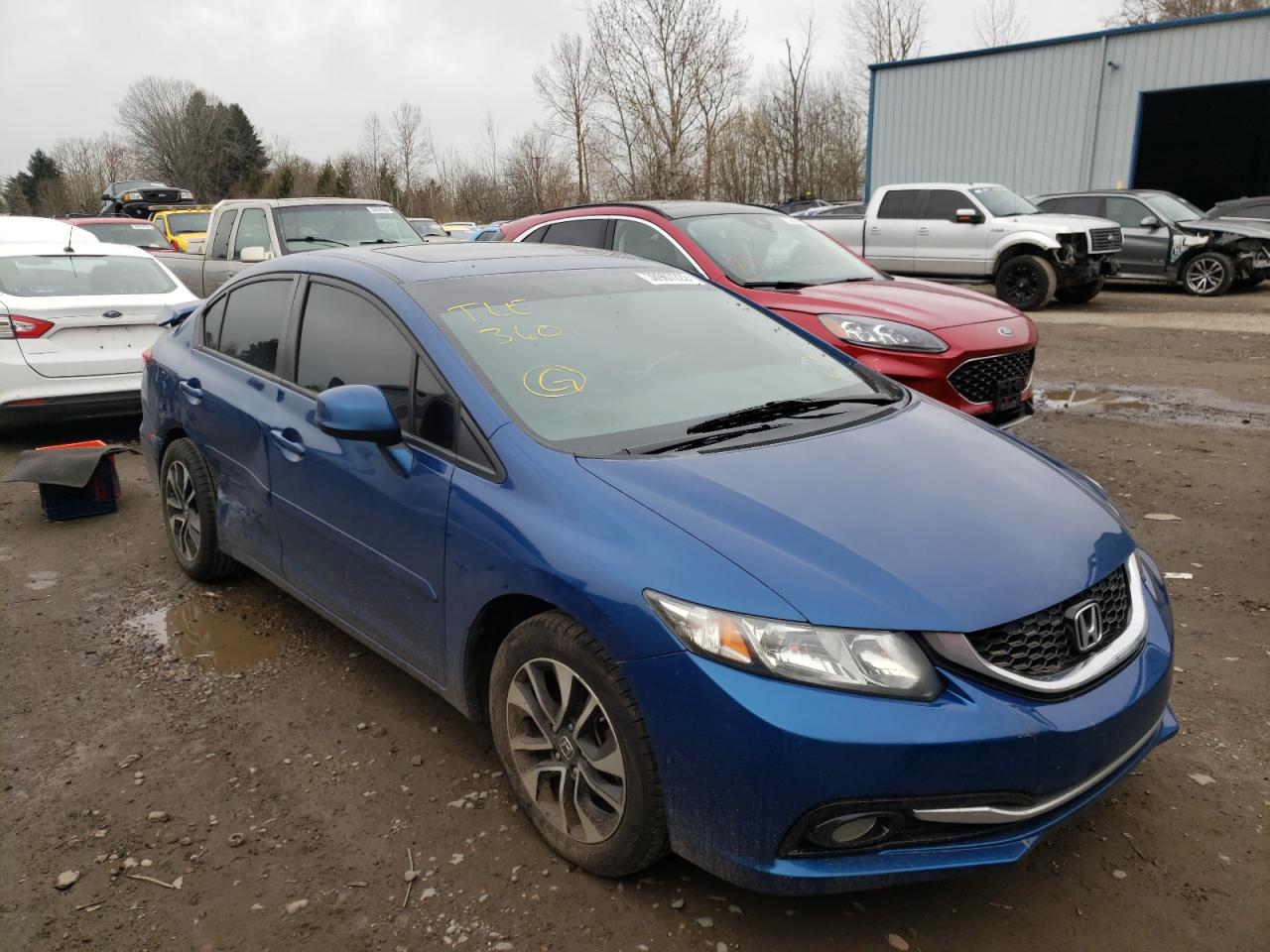 HONDA CIVIC EX 2013 with VIN 19XFB2F86DE065428 - Photo from auction