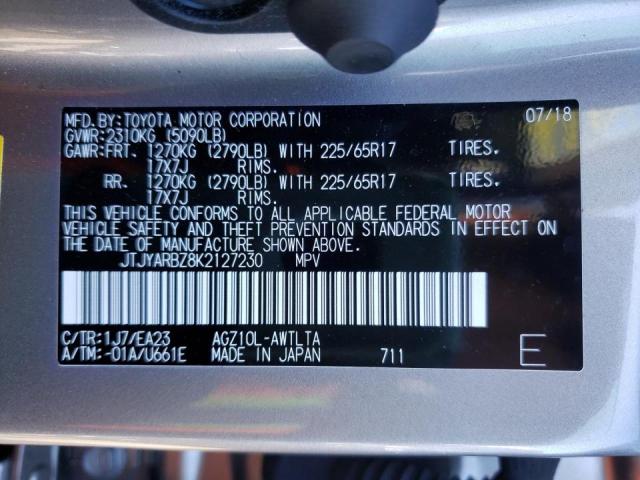 Photo 10 from auction – 2019 LEXUS NX 300 BAS with VIN JTJYARBZ8K2127230