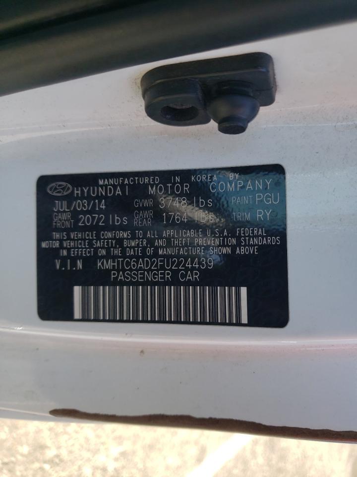 Photo 10 from auction – 2015 HYUNDAI VELOSTER with VIN KMHTC6AD2FU224439