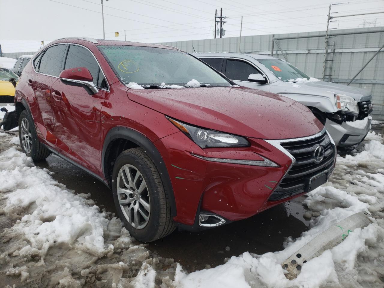 LEXUS NX 200T 2015 with VIN JTJBARBZ0F2018644 - Photo from auction