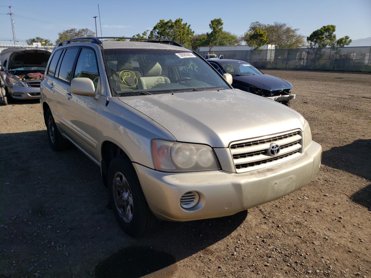 TOYOTA HIGHLANDER 2002 with VIN JTEGD21A020021080 - Photo from auction