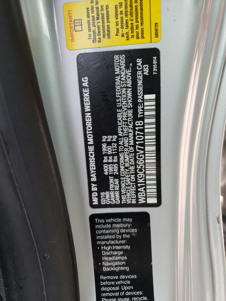 Photo 10 from auction – 2016 BMW 228 I SULE with VIN WBA1K9C56GV710718