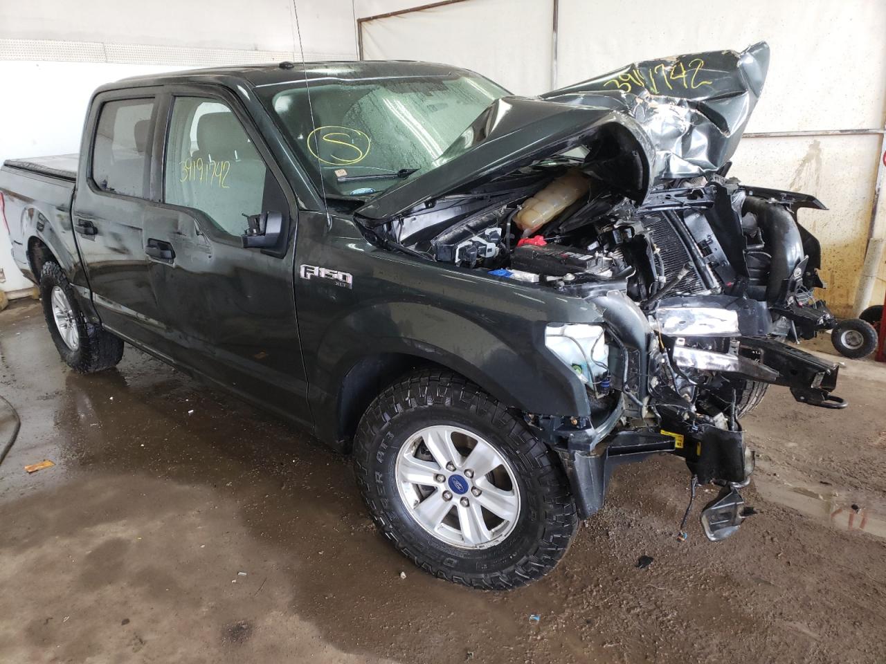 FORD F150 SUPER 2018 with VIN 1FTEW1E54JKE77342 - Photo from auction