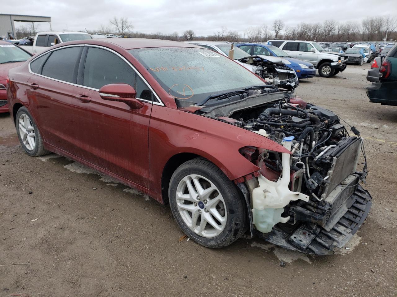 FORD FUSION SE 2014 with VIN 3FA6P0HD6ER328257 - Photo from auction
