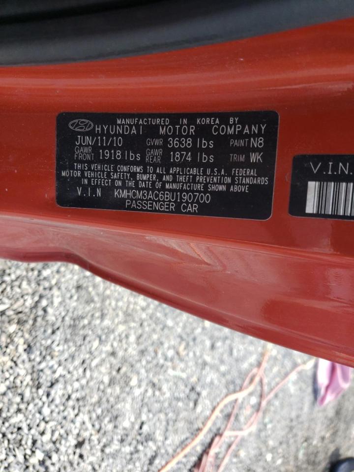 Photo 10 from auction – 2011 HYUNDAI ACCENT GL with VIN KMHCM3AC6BU190700