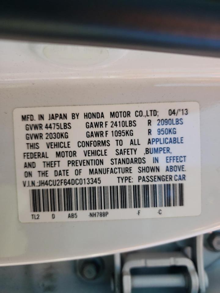 Photo 10 from auction – 2013 ACURA TSX TECH with VIN JH4CU2F64DC013345