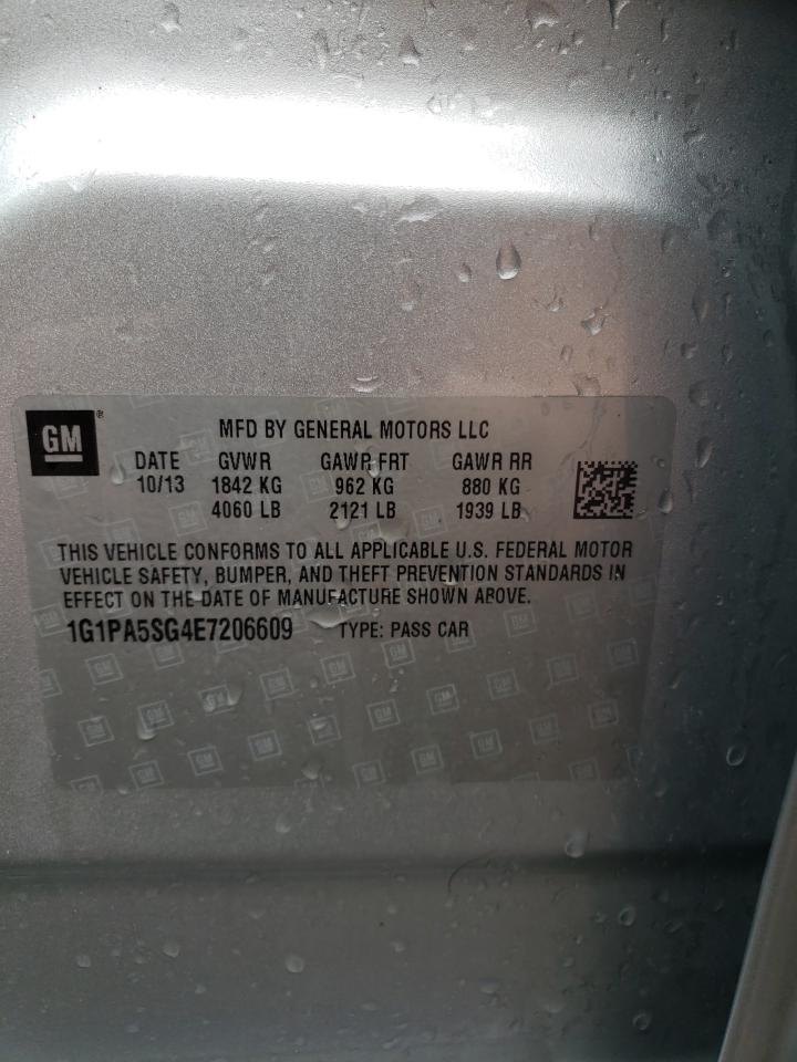 Photo 10 from auction – 2014 CHEVROLET CRUZE LS with VIN 1G1PA5SG4E7206609