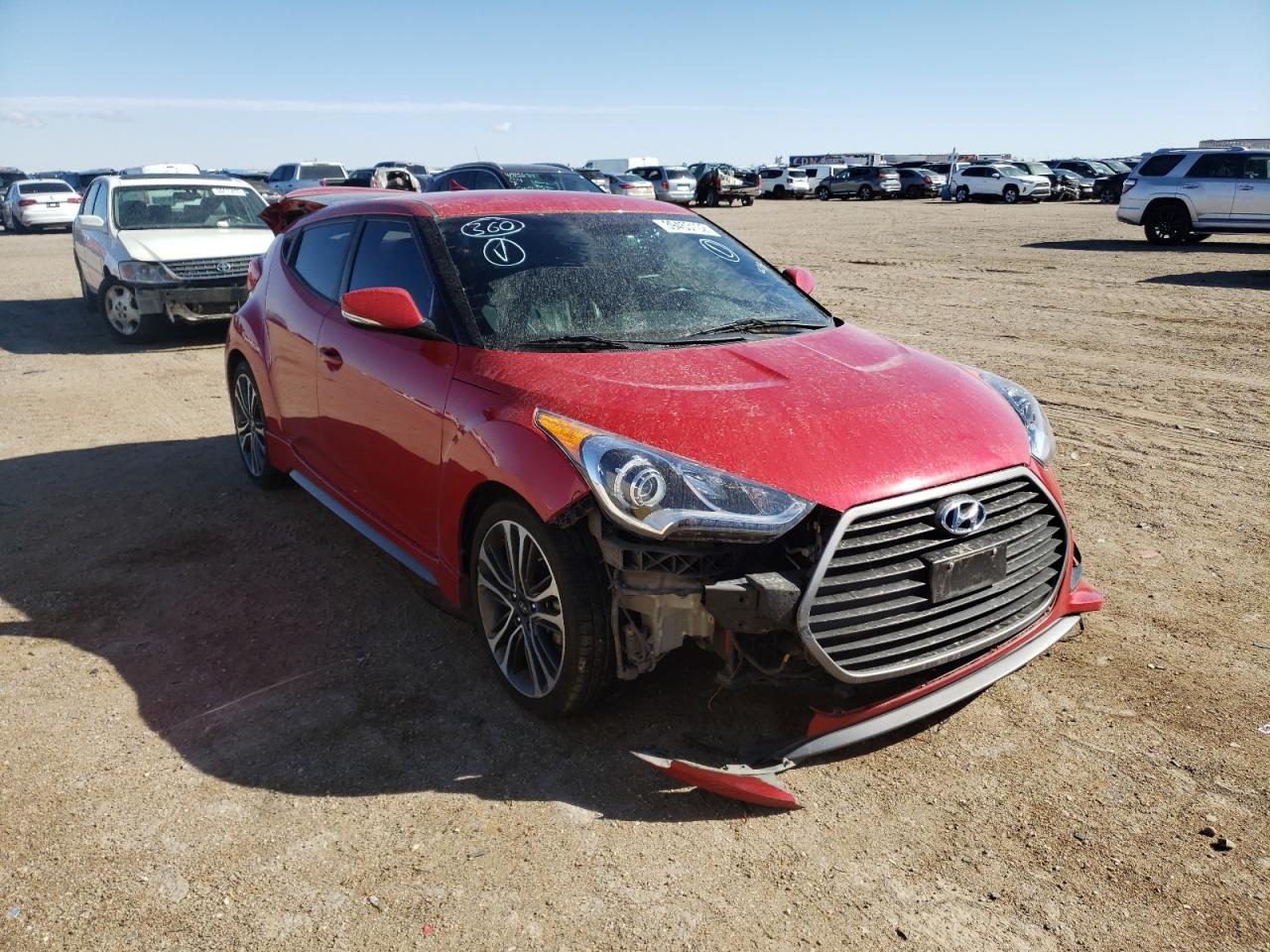 HYUNDAI VELOSTER T 2016 with VIN KMHTC6AE2GU299801 - Photo from auction