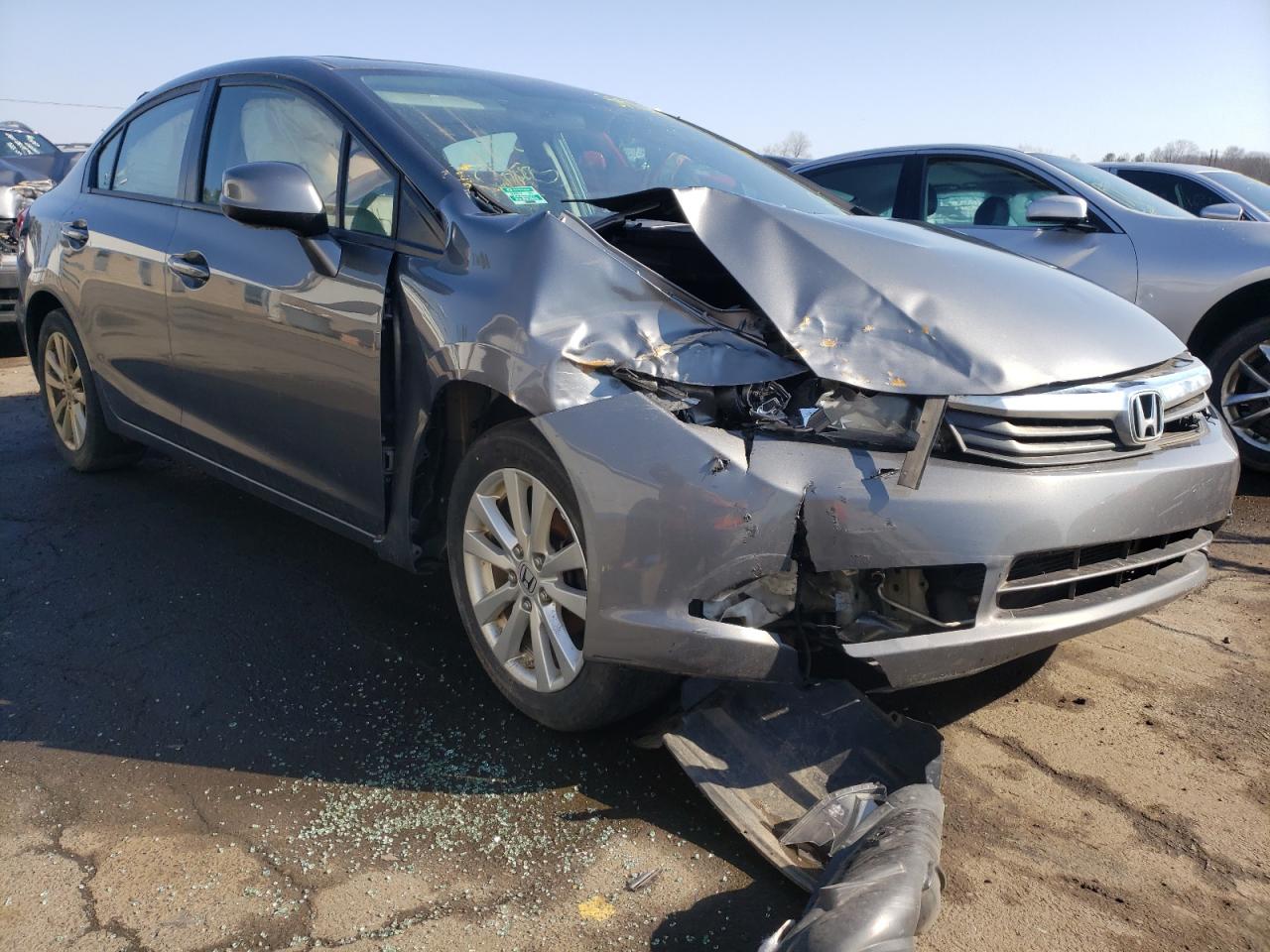 HONDA CIVIC EXL 2012 with VIN 19XFB2F93CE333472 - Photo from auction
