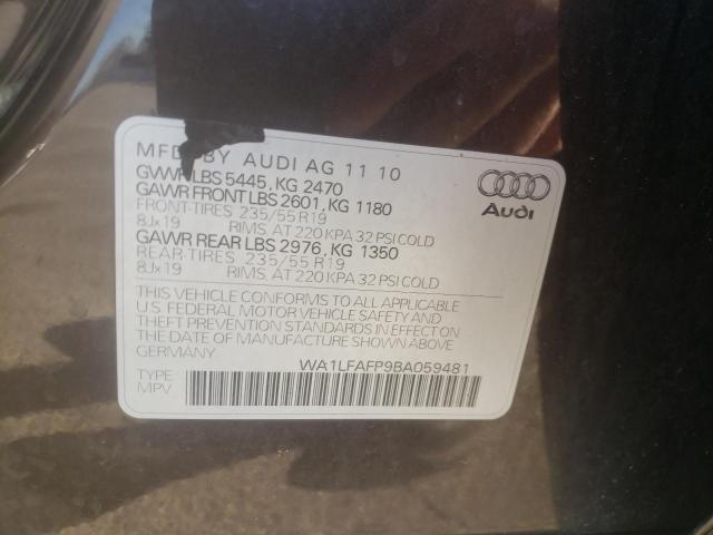 Photo 10 from auction – 2011 AUDI Q5 PREMIUM with VIN WA1LFAFP9BA059481
