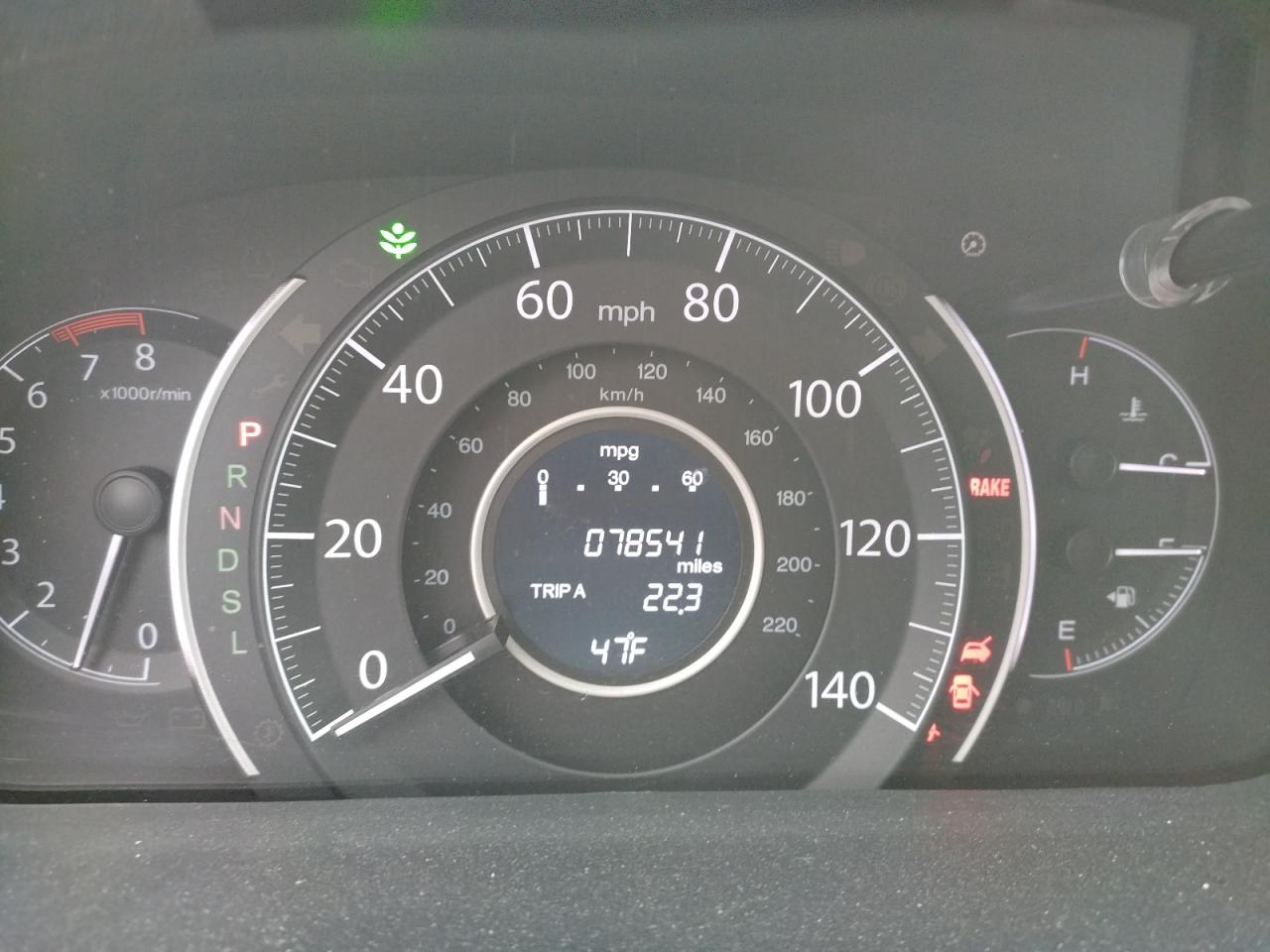Photo 8 from auction – 2016 HONDA CR-V EXL with VIN 2HKRM4H77GH658027