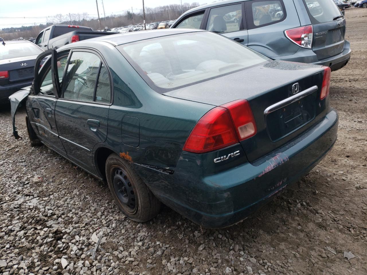 Photo 3 from auction – 2002 HONDA CIVIC LX with VIN 2HGES16502H503178