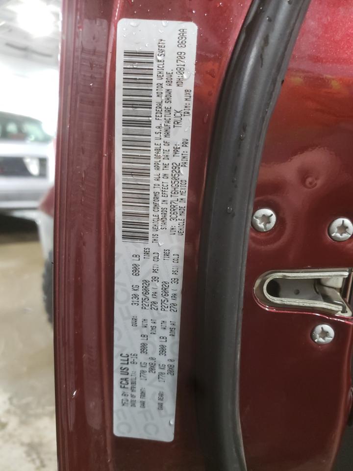 Photo 10 from auction – 2017 RAM 1500 SLT with VIN 3C6RR7LT6HG505292