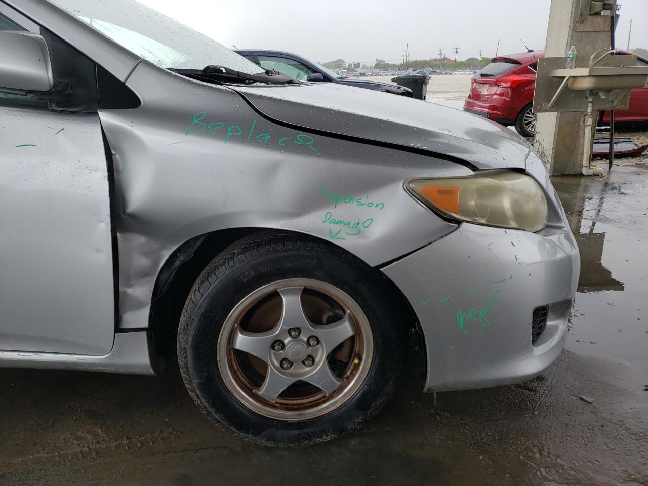Photo 9 from auction – 2009 TOYOTA COROLLA BA with VIN JTDBL40E199081750
