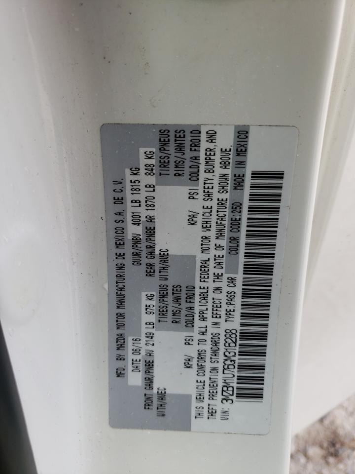 Photo 10 from auction – 2016 MAZDA 3 SPORT with VIN 3MZBM1U76GM316288