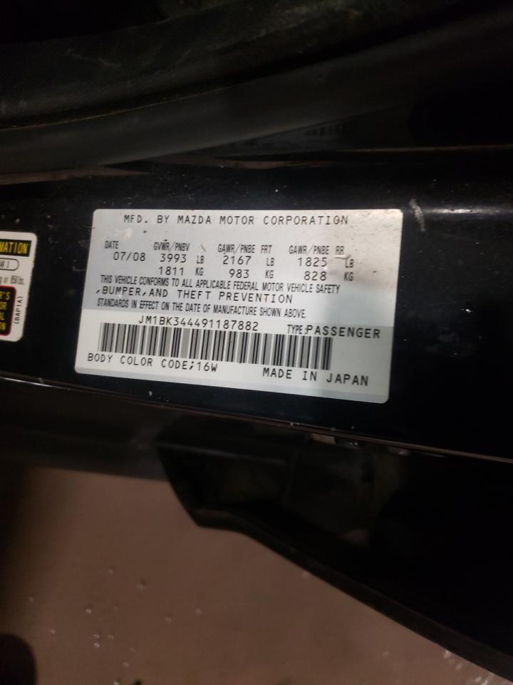 Zdjęcie 10 z aukcji – 2009 MAZDA 3 S z VIN JM1BK344491187882