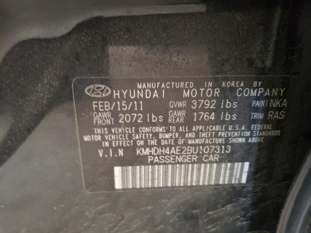 Photo 10 from auction – 2011 HYUNDAI ELANTRA GL with VIN KMHDH4AE2BU107313