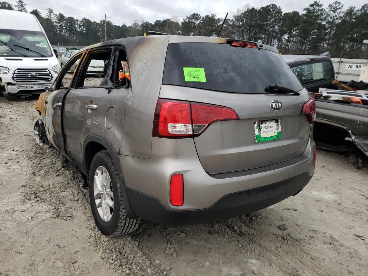Photo 3 from auction – 2014 KIA SORENTO LX with VIN 5XYKT3A67EG481998