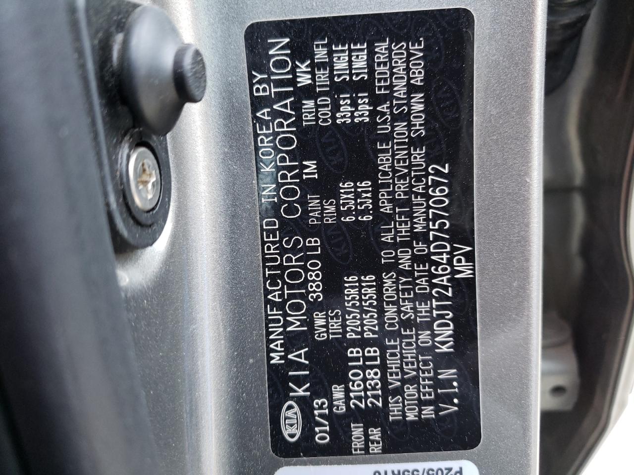Photo 10 from auction – 2013 KIA SOUL + with VIN KNDJT2A64D7570672