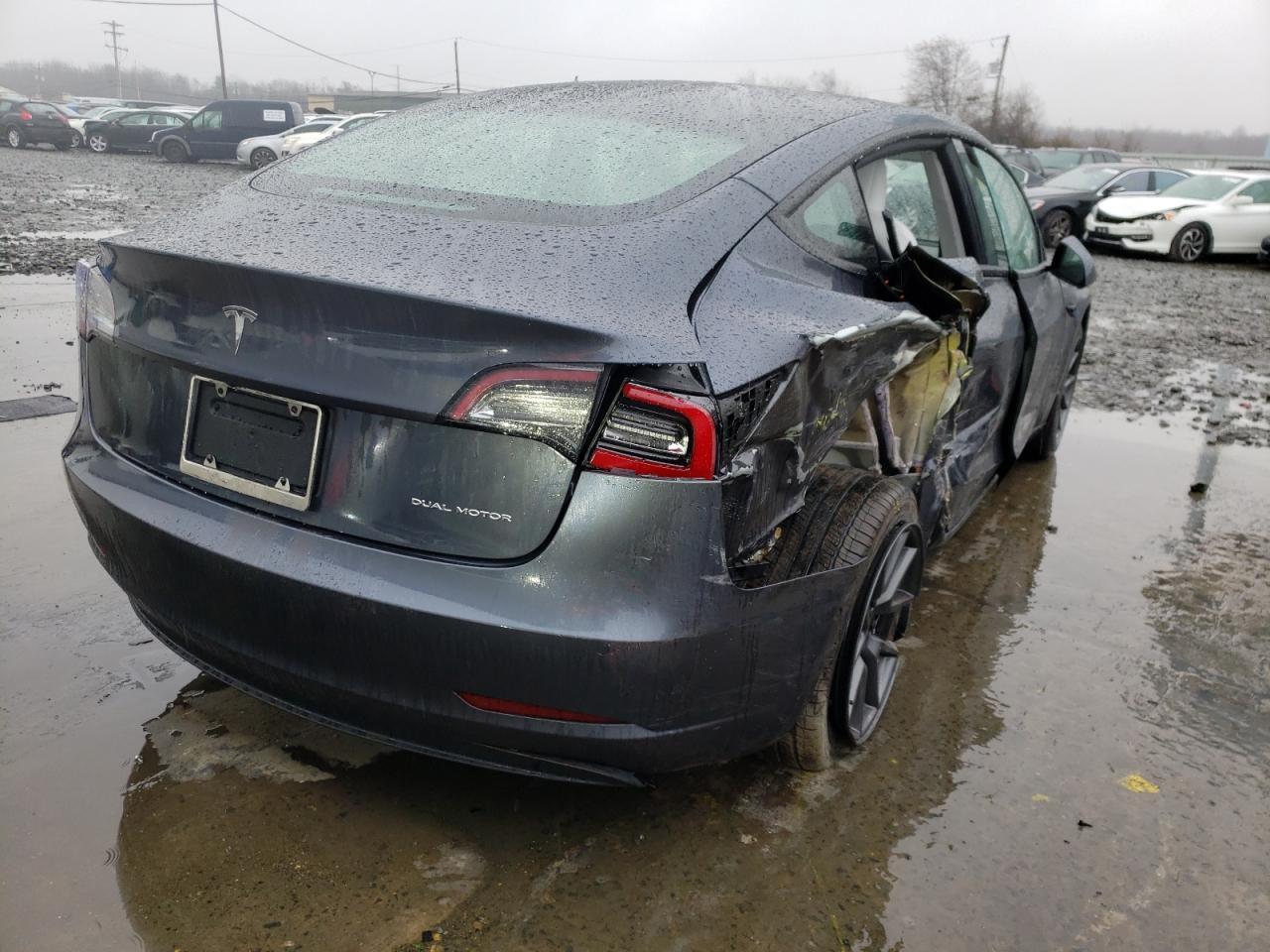 Photo 4 from auction – 2022 TESLA MODEL 3 with VIN 5YJ3E1EB9NF167335