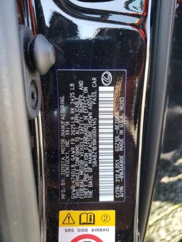 Photo 10 from auction – 2019 LEXUS ES 350 with VIN 58ABZ1B18KU004145