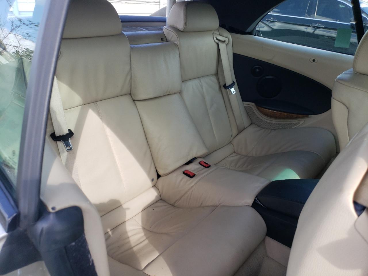 Photo 6 from auction – 2006 BMW 650 I with VIN WBAEK13416CN75412