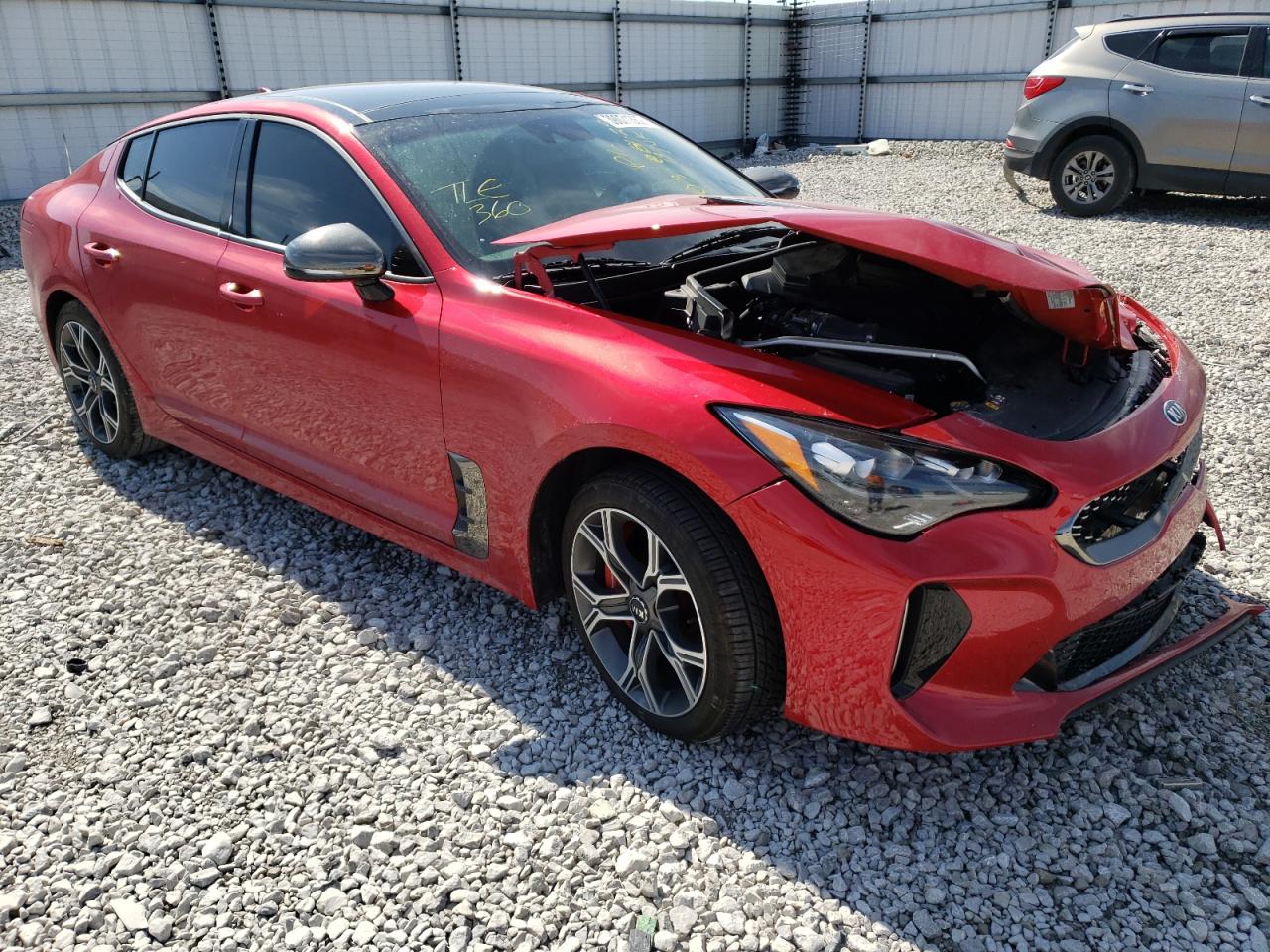 KIA STINGER GT 2018 with VIN KNAE55LC7J6013222 - Photo from auction