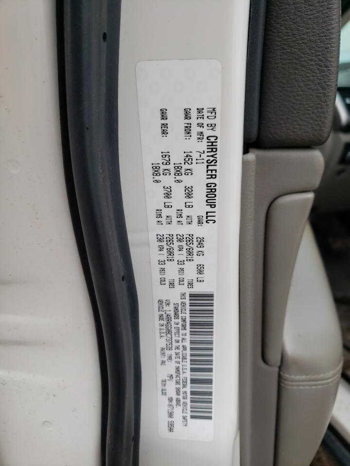 Photo 10 from auction – 2011 JEEP GRAND CHER with VIN 1J4RR4GG0BC737539