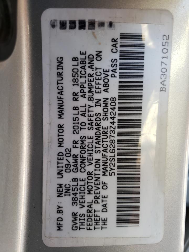 Photo 10 from auction – 2003 PONTIAC VIBE with VIN 5Y2SL62873Z442408